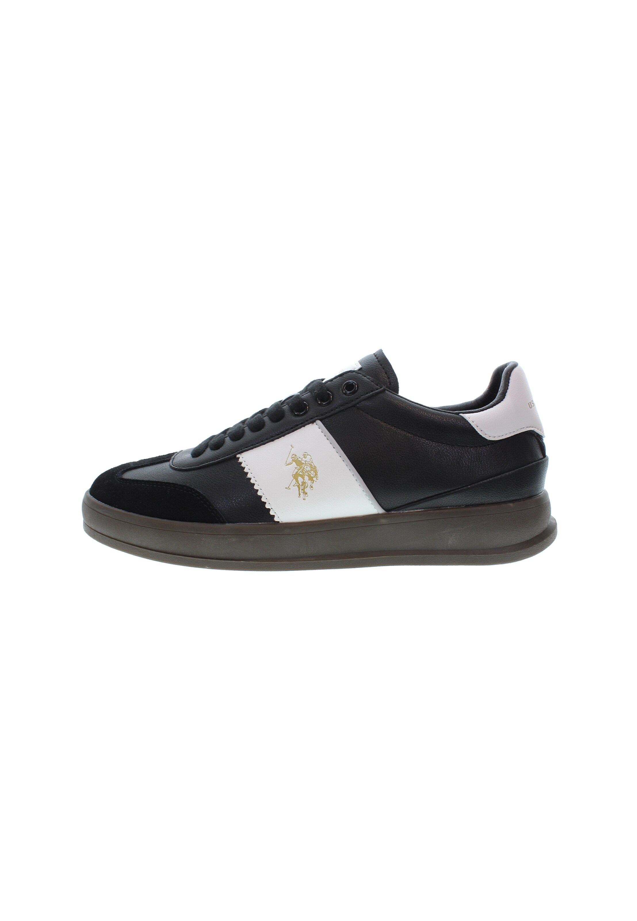 Baskets basses U.S. POLO ASSN. en noir : devant
