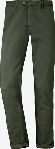 Slimfit Pantaloni chino 'Brandon' di REDPOINT in verde: frontale