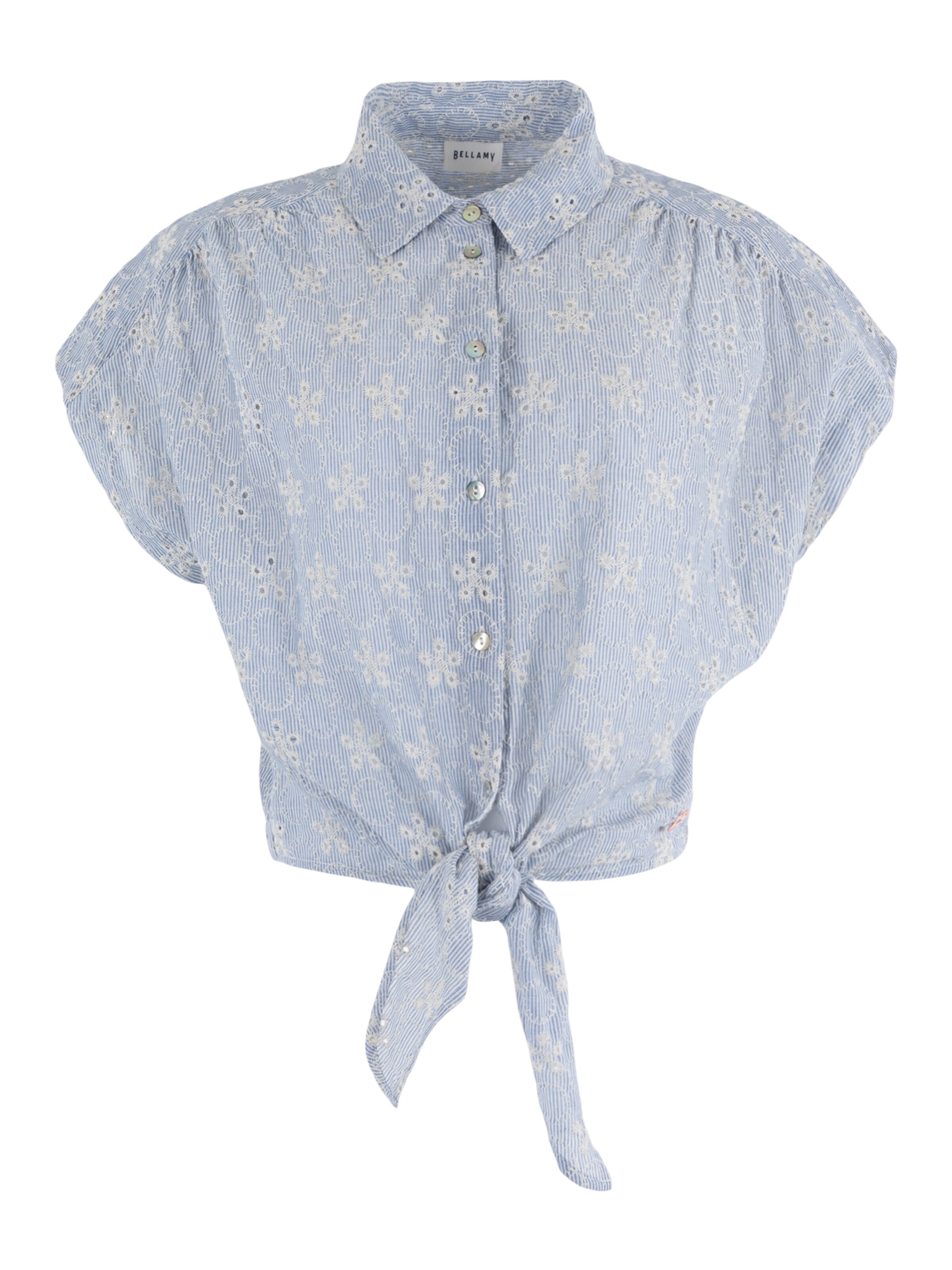 Bellamy Gallery Blouse 'Kosuke' in Blue: front