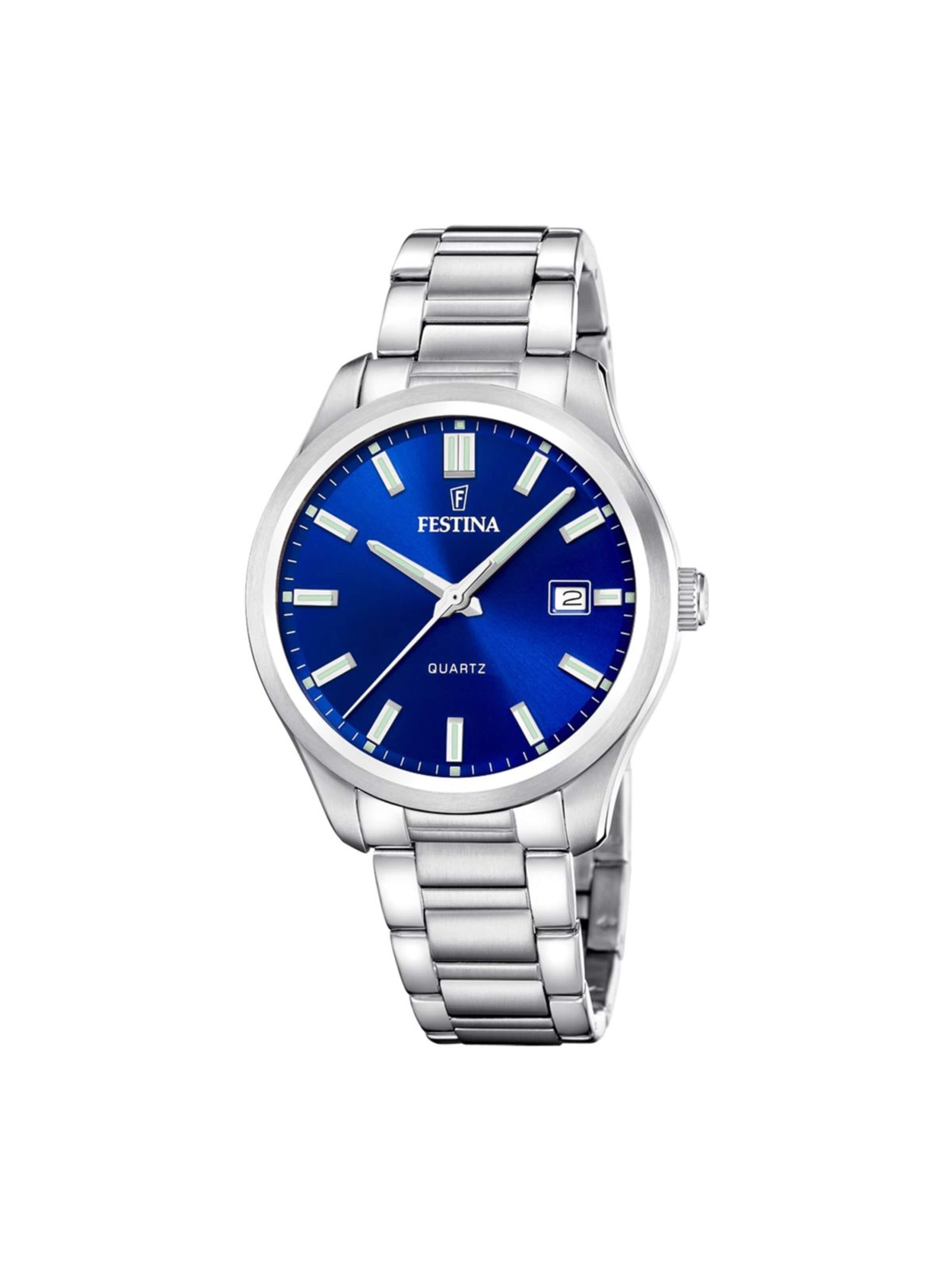 Montre à affichage analogique FESTINA en bleu : devant