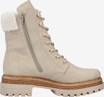 Rieker Lace-Up Ankle Boots '75630' in Beige
