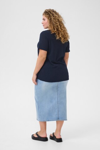 KAFFE CURVE Trui 'Edina' in Blauw
