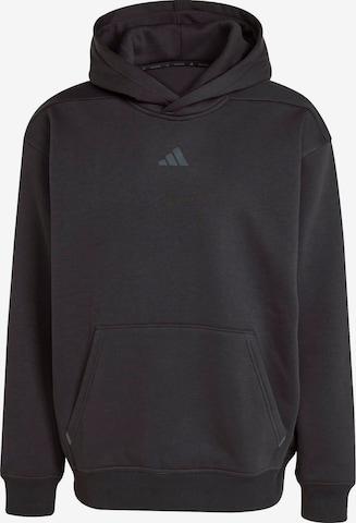 Hanorac sport de la ADIDAS PERFORMANCE pe negru: față