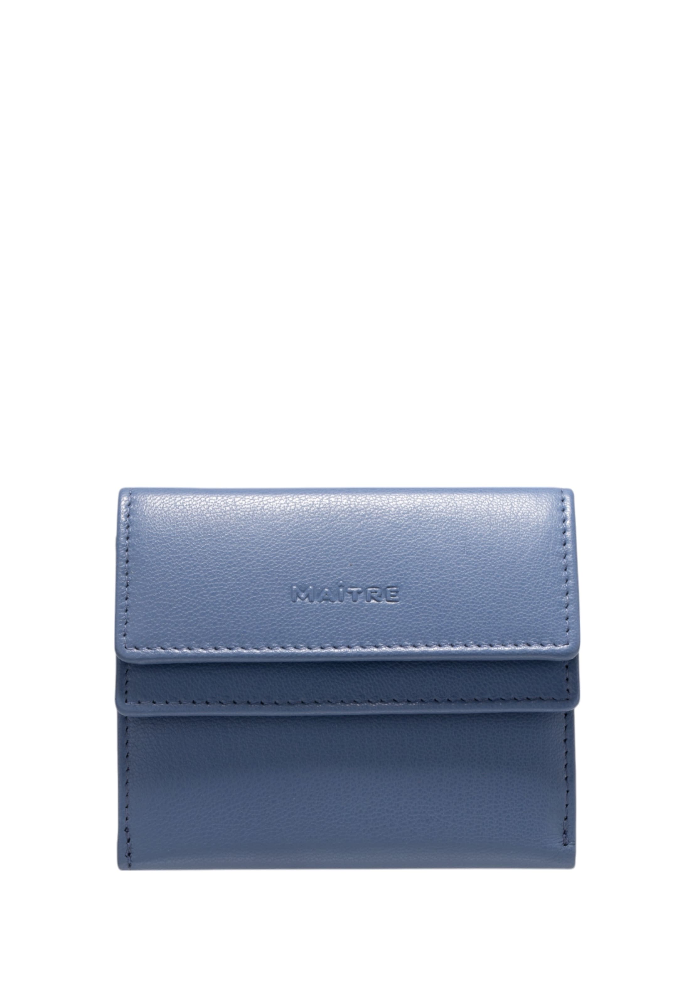 Maître Portemonnee 'Bromley Deda' in Blauw: voorkant