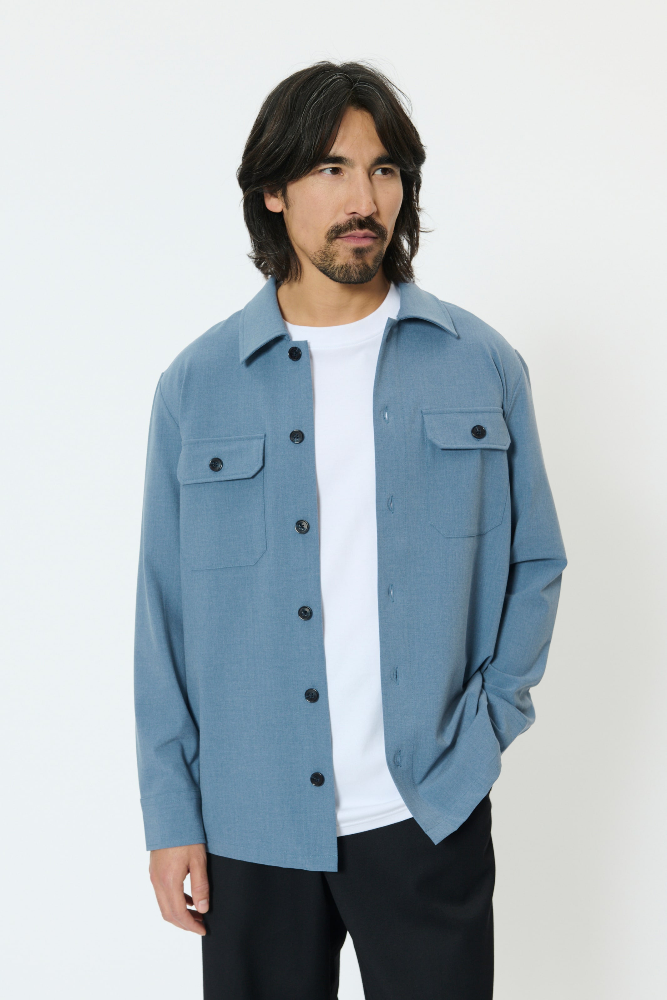 Matinique Tussenjas in Blauw: voorkant