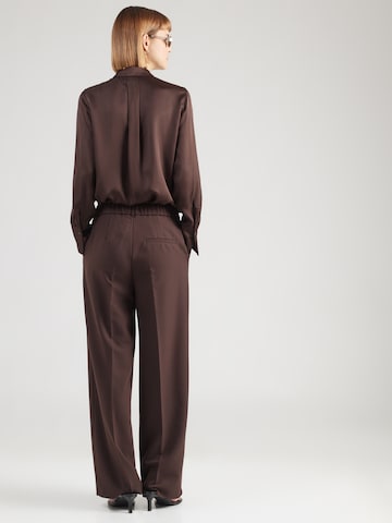 Wide Leg Pantalon à plis s.Oliver BLACK LABEL en marron
