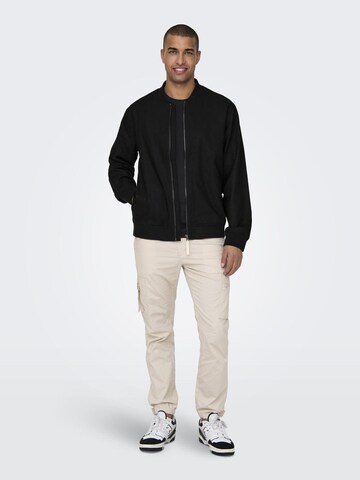 Veste mi-saison 'KENT' Only & Sons en noir