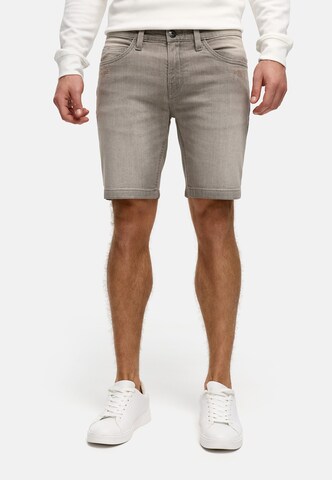 Coupe slim Jean 'Fly' INDICODE JEANS en gris : devant