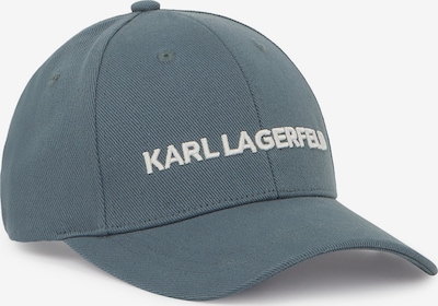 Kepurė 'Essential' iš Karl Lagerfeld, spalva – melsvai pilka / balta, Prekių apžvalga