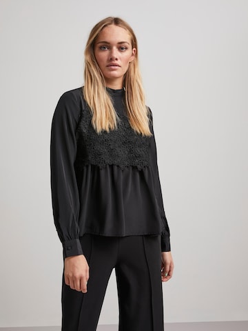 PIECES Blouse 'Kamilla' in Zwart: voorkant