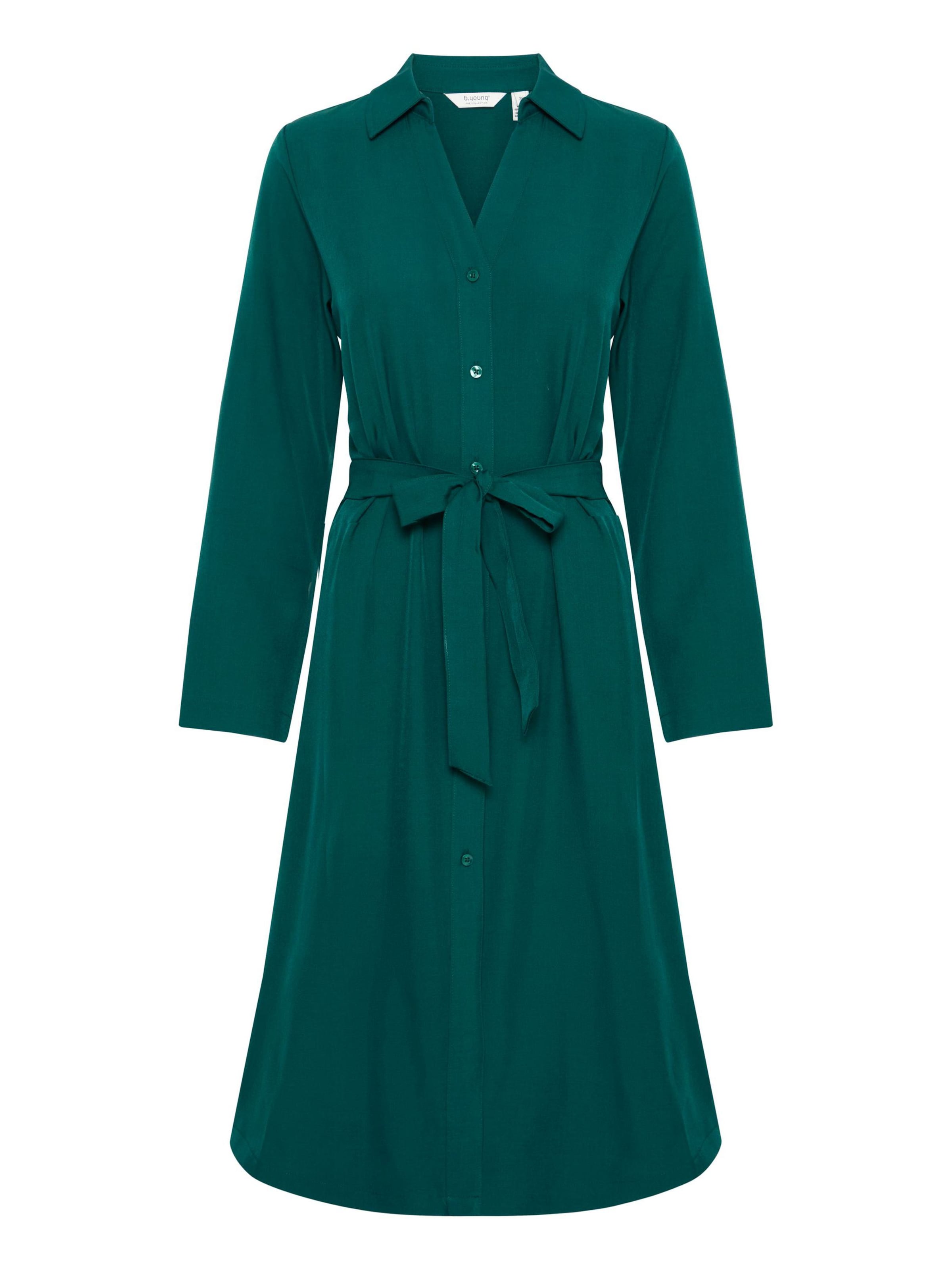 b.young Blusenkleid ' BYMMMIDDE' in Grün: Vorderseite