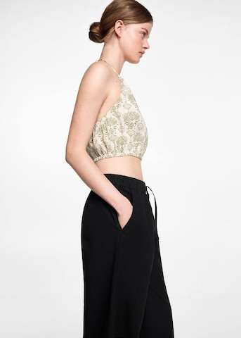 MANGO TEEN Bő szár Nadrág 'Comfy' - fekete