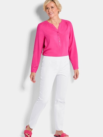 Regular Pantalon 'Louisa' Goldner en blanc