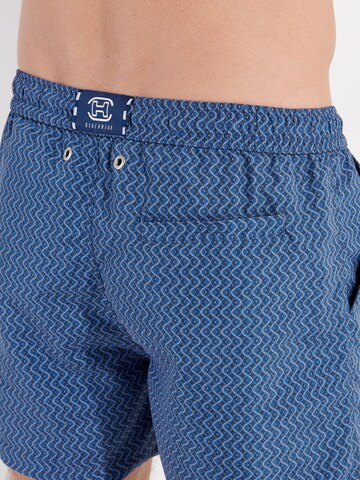 HOM Badeshorts ' Morny Beach Boxer ' in Blau