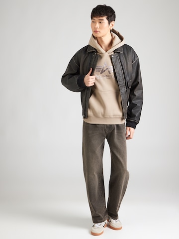 ALPHA INDUSTRIES Tréning póló 'Carbon' - bézs