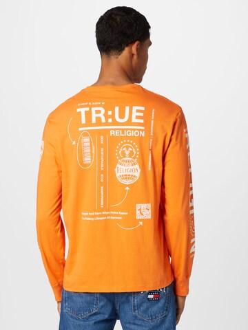 True Religion Koszulka w kolorze pomarańczowy