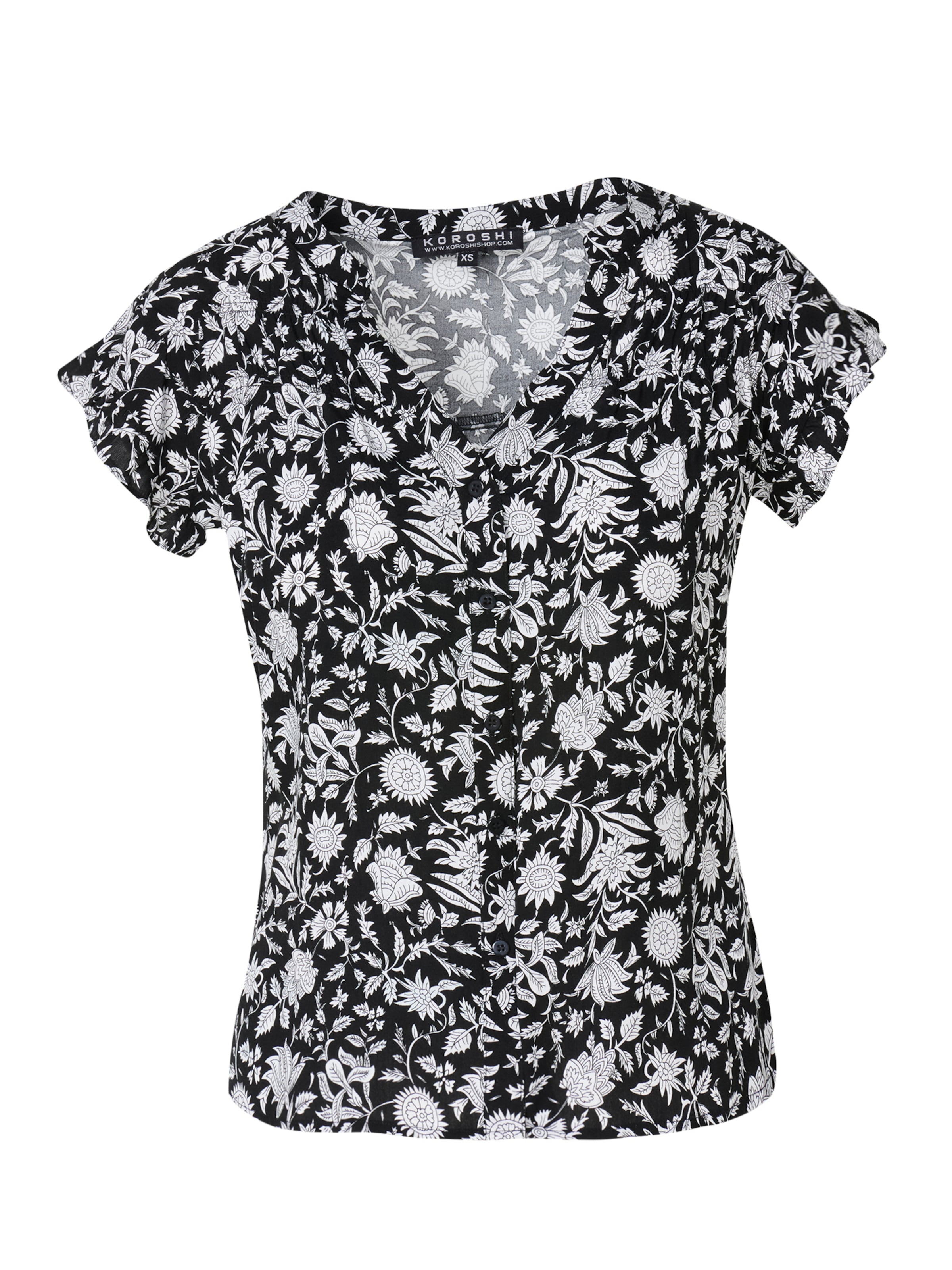 KOROSHI - Blusa en negro: frente