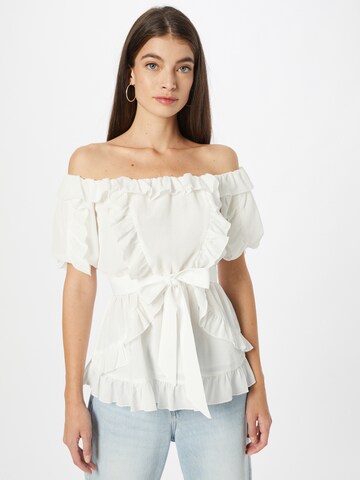 River Island Shirt in White: front