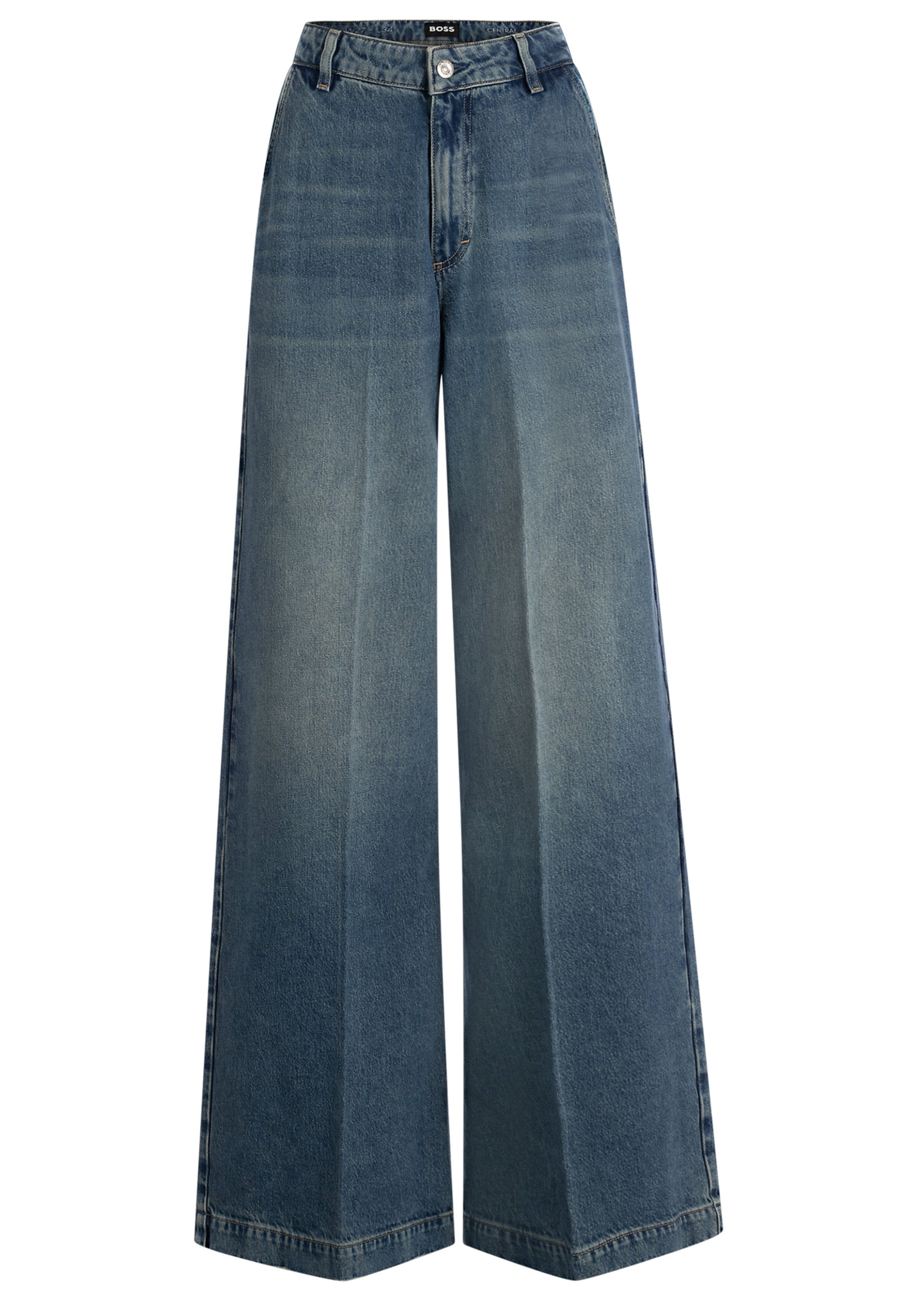 BOSS Loosefit Jeans 'Central' in Blau: Vorderseite