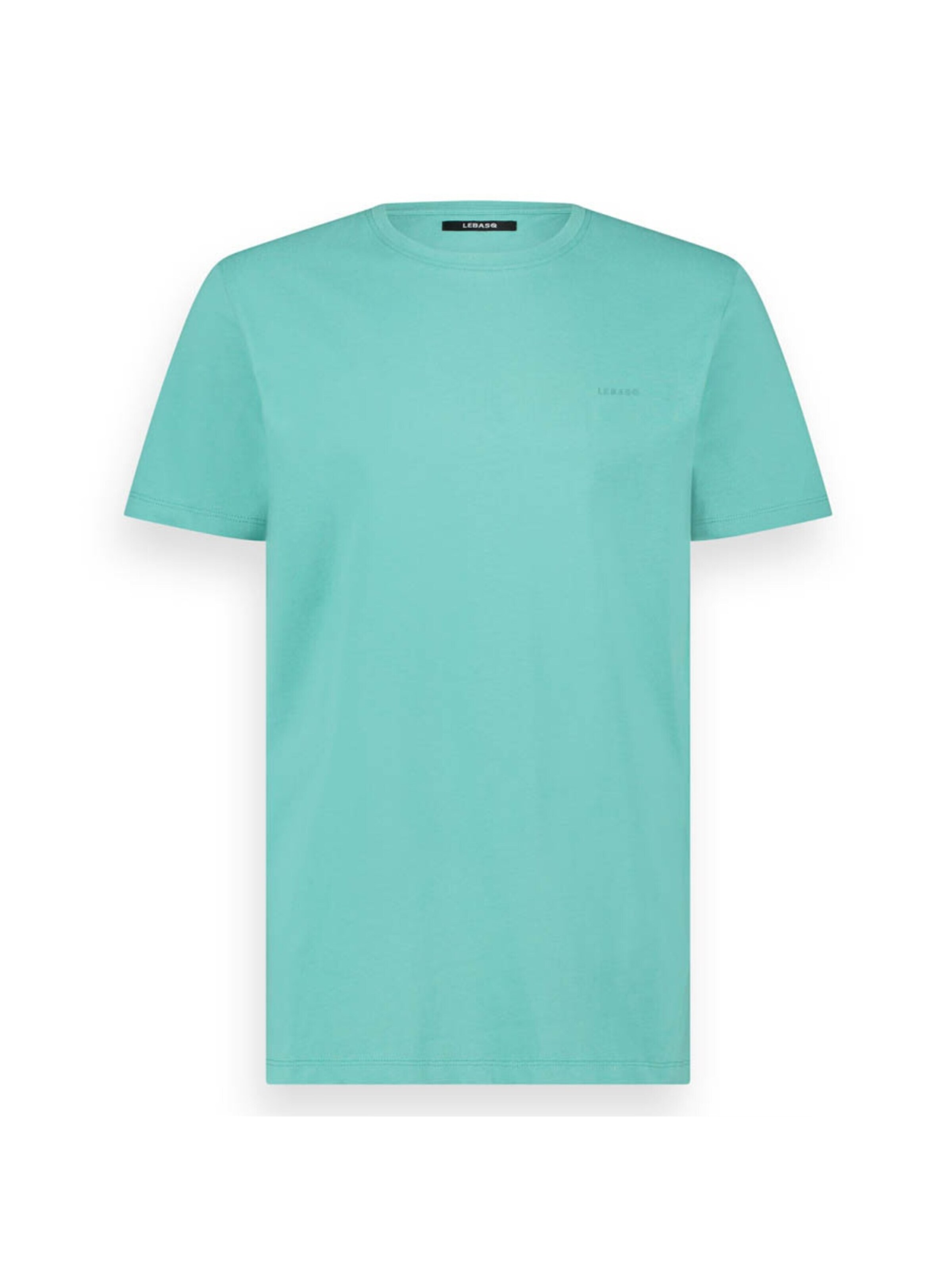 LEBASQ Shirt 'The Baker Crew Neck' in Blue: front