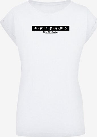 Maglietta 'TV Serie Friends' di F4NT4STIC in bianco: frontale