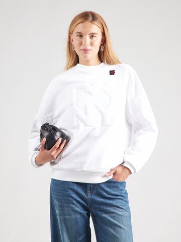 DKNY Sweatshirt in Weiß: Vorderseite