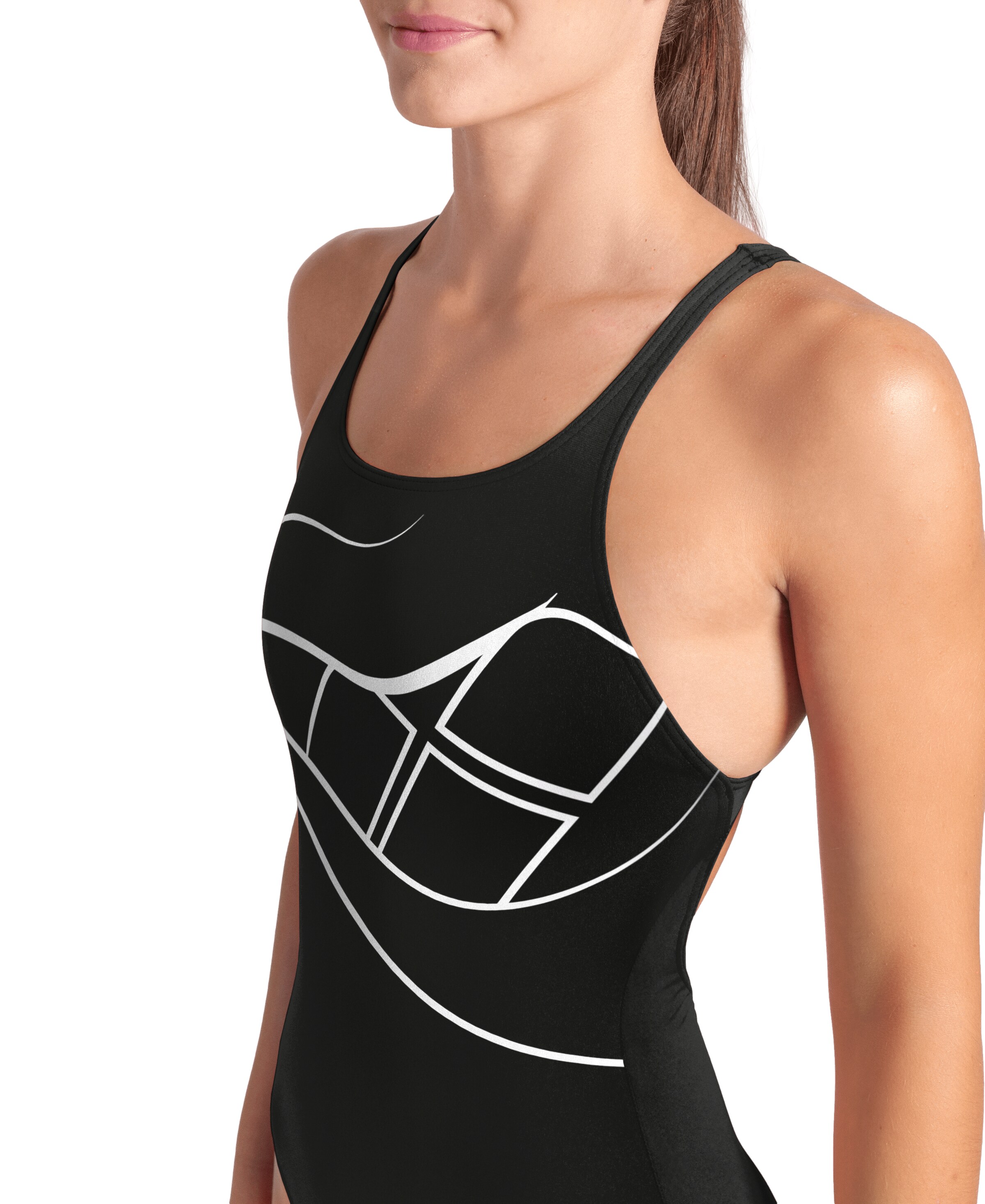 ARENA Bralette Active Swimsuit in Black