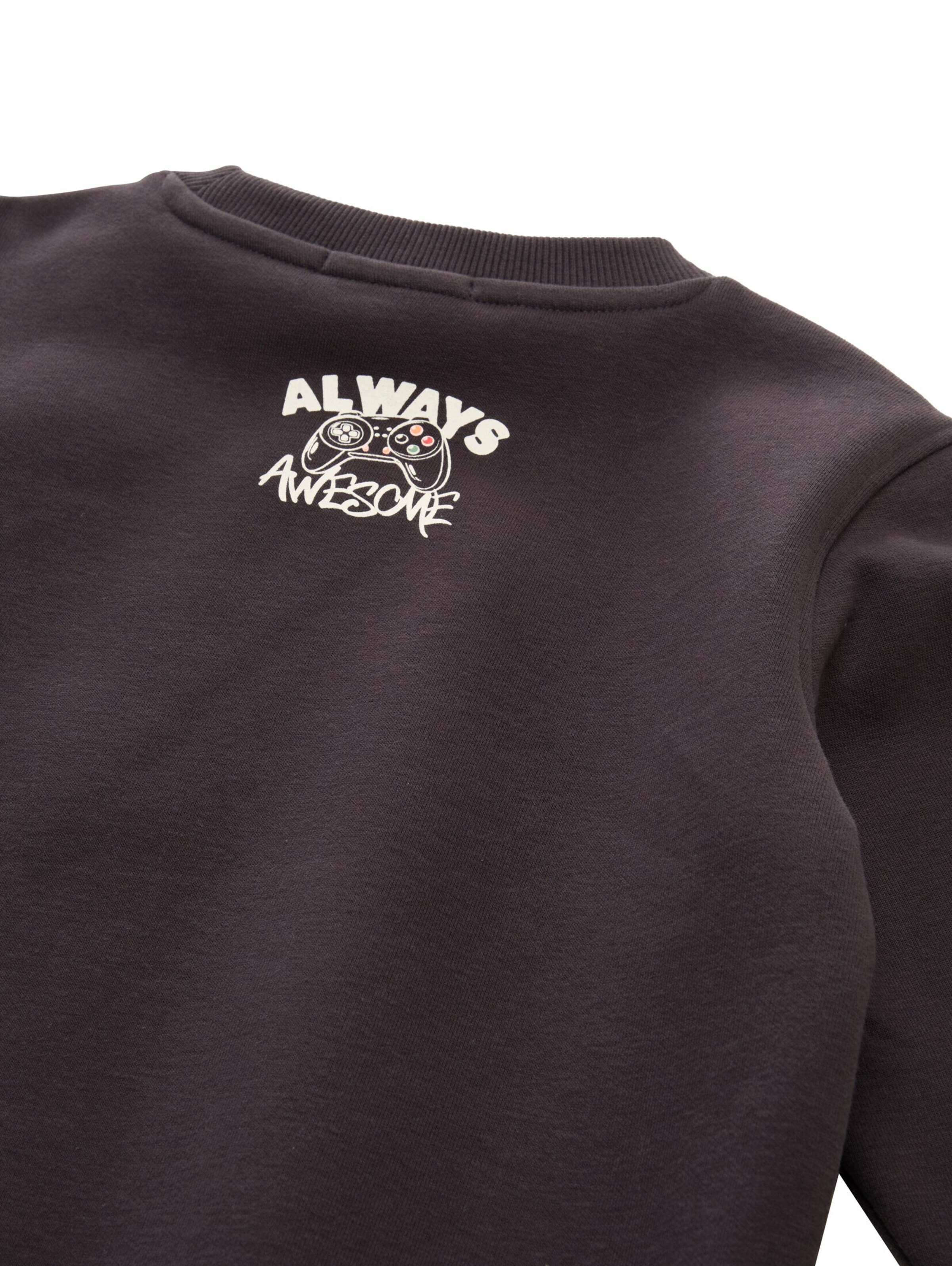 TOM TAILOR Sweatshirt in Grey