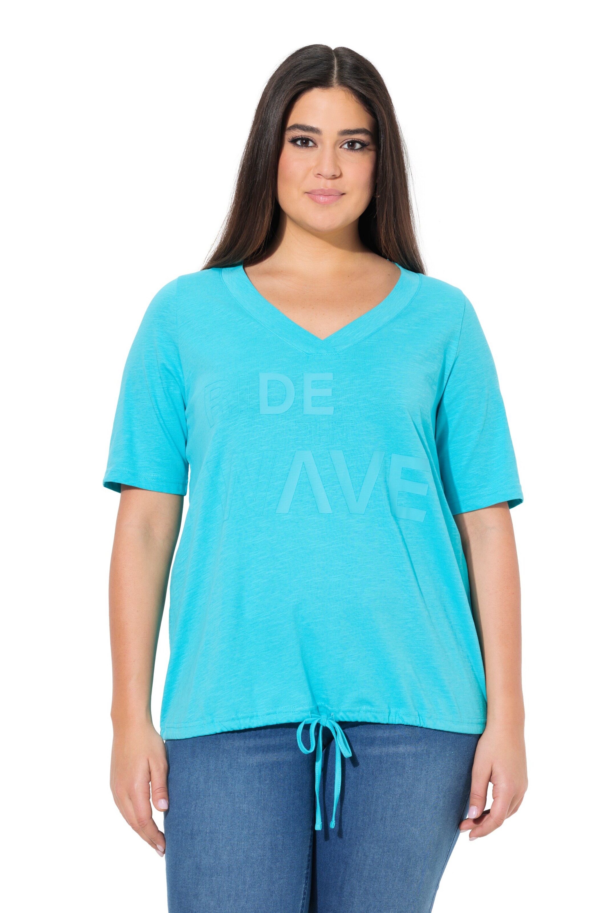 Ulla Popken Shirt in Blau: Vorderseite