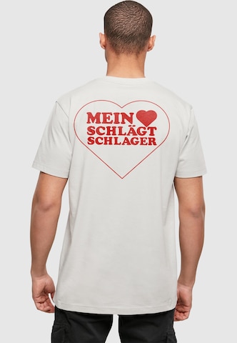 Merchcode T-Shirt 'MHSS' in Grau: Vorderseite