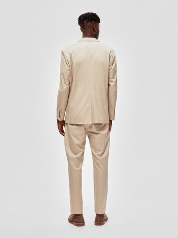 SELECTED HOMME Slim fit Blazer 'GIBSON' in Beige