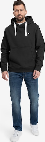 deproc Sweatshirt 'LinusCMYK II MN' in Black: front