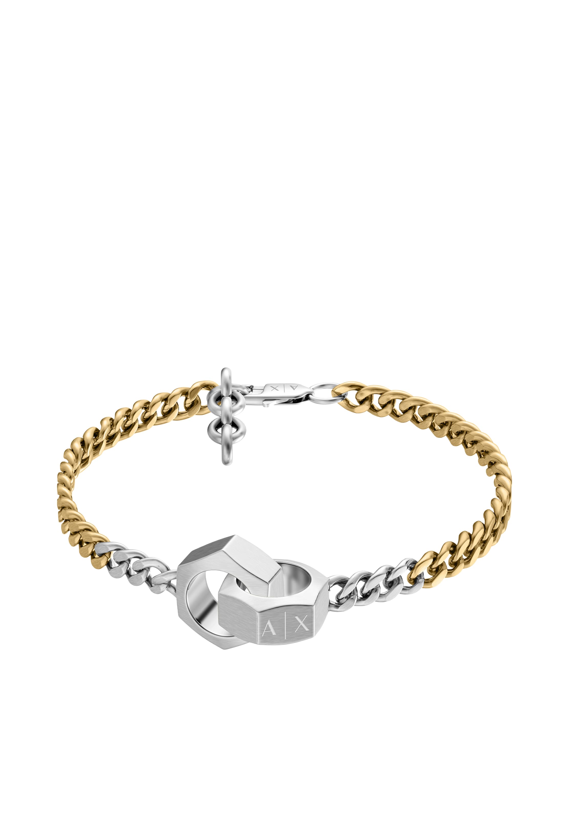 ARMANI EXCHANGE Bransoletka 'CLASSIC' w kolorze srebrny: przód