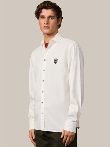 Coupe regular Chemise Hackett London en blanc