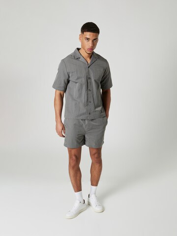 Sinned x ABOUT YOU Regular fit Button Up Shirt 'JAY' in Grey