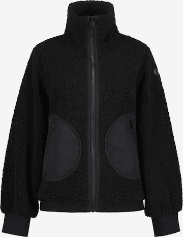 LUHTA Toiminnallinen fleecetakki 'Iskoinen' värissä musta: etupuoli