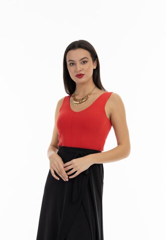 faina Knitted top in Red: front