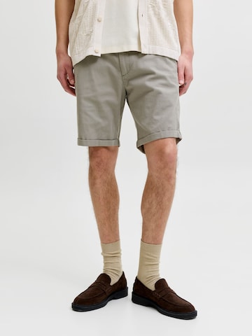 JACK & JONES tavaline Chino-püksid 'JPSTFury', värv hall: eest vaates
