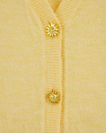 Geacă tricotată de la WE Fashion pe galben