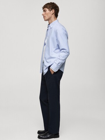 MANGO MAN Regular fit Overhemd in Blauw