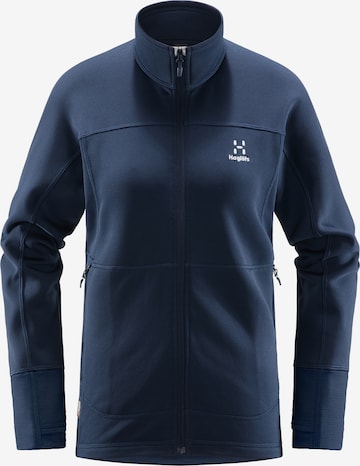 Jachetă  fleece funcțională 'Betula' de la Haglöfs pe albastru: față