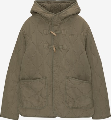 Pull&Bear Välikausitakki värissä vihreä: etupuoli