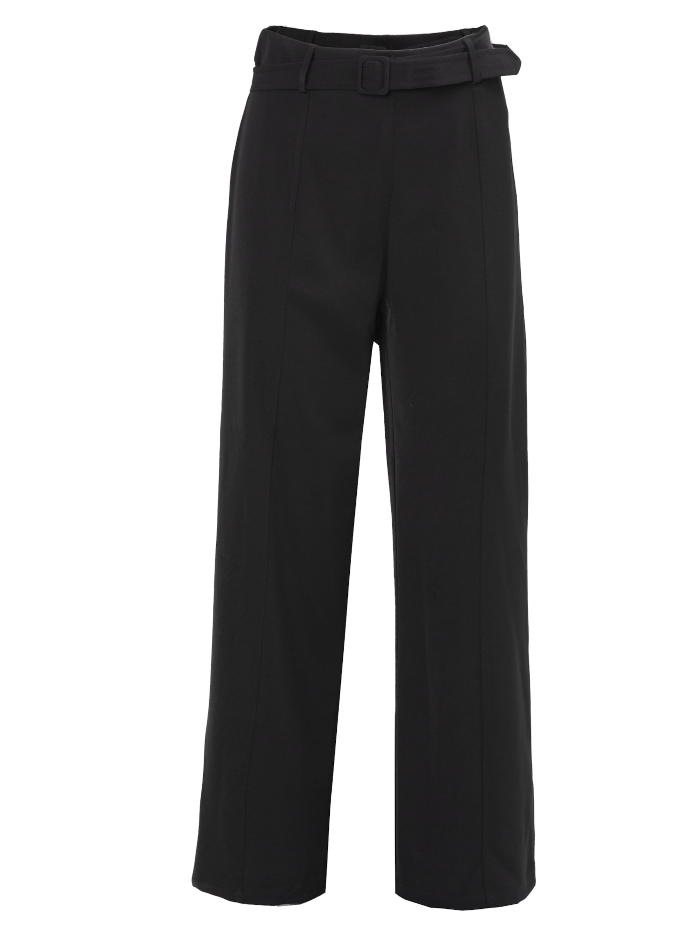 Influencer Trousers in Black: front