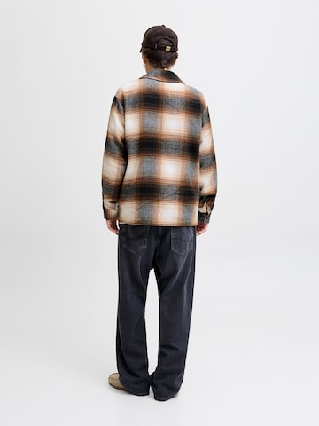 JACK & JONES Regular fit Button Up Shirt in Brown