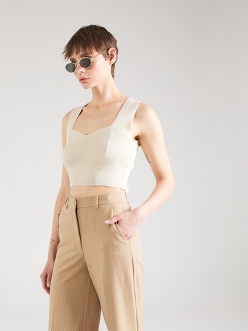 VERO MODA Knitted Top 'BAHAMAS' in Beige: front