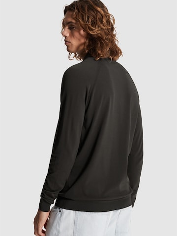 CAST IRON Pullover 'Polo shirt with raglan sleeves and zipper closure' i grå