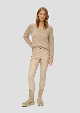 s.Oliver Skinny Jeans 'Izabell' in Beige