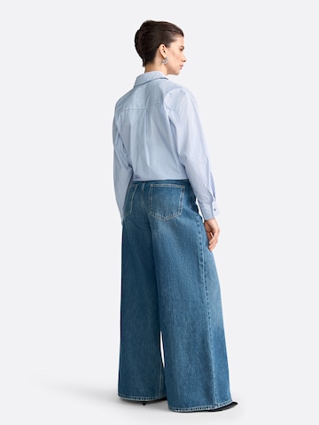 Wide Leg Jean Rich & Royal en bleu