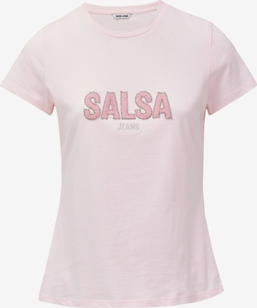 Salsa Jeans T-Shirt in Pink: Vorderseite