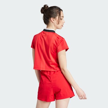 T-shirt fonctionnel 'Tiro Colorblock ' ADIDAS SPORTSWEAR en rouge